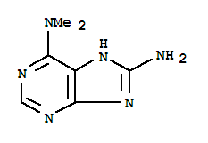 1H-purine-6,8-diamine,n6,n6-dimethyl-(9ci) Structure,374706-45-3Structure