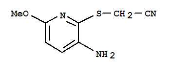 Acetonitrile, [(3-amino-6-methoxy-2-pyridinyl)thio]-(9ci) Structure,37496-99-4Structure