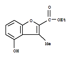 Ethyl 4-hydroxy-3-methylbenzofuran-2-carboxylate Structure,3781-69-9Structure