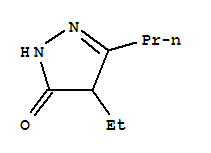 3H-pyrazol-3-one,4-ethyl-2,4-dihydro-5-propyl- Structure,37826-60-1Structure