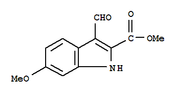 Methyl 3-formyl-6-methoxy-1h-indole-2-carboxylate Structure,379260-71-6Structure