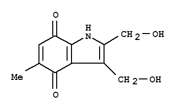 1H-indole-4,7-dione,2,3-bis(hydroxymethyl)-5-methyl-(9ci) Structure,379261-07-1Structure