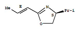 (4S)-4-異丙基-2-[(1E)-1-丙烯-1-基]-4,5-二氫-1,3-惡唑結(jié)構(gòu)式_379690-18-3結(jié)構(gòu)式