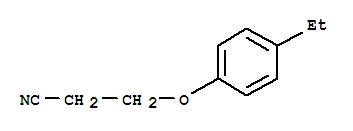 Propanenitrile,3-(4-ethylphenoxy)-(9ci) Structure,379730-09-3Structure