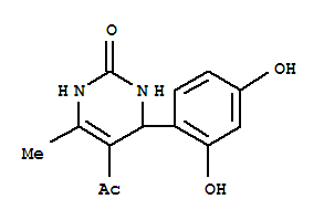 (9Ci)-5-乙?；?4-(2,4-二羥基苯基)-3,4-二氫-6-甲基-2(1H)-嘧啶酮結(jié)構(gòu)式_380654-24-0結(jié)構(gòu)式