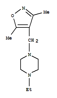 Piperazine,1-[(3,5-dimethyl-4-isoxazolyl)methyl ]-4-ethyl-(9ci) Structure,381209-81-0Structure