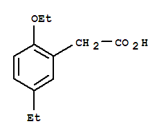 Benzeneacetic acid,2-ethoxy-5-ethyl-(9ci) Structure,383134-27-8Structure