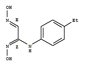 Ethanimidamide,n-(4-ethylphenyl)-n-hydroxy-2-(hydroxyimino)-,[n(z),2e]-(9ci) Structure,383367-07-5Structure