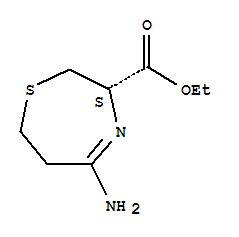 Ethyl (3s)-5-amino-2,3,6,7-tetrahydro-1,4-thiazepine-3-carboxylate Structure,384330-28-3Structure