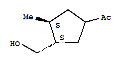 Ethanone,1-[(3s,4s)-3-(hydroxymethyl)-4-methylcyclopentyl ]-(9ci) Structure,384378-14-7Structure