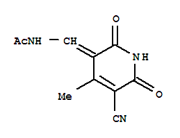 Acetamide,n-[(5-cyano-1,6-dihydro-4-methyl-2,6-dioxo-3(2h)-pyridinylidene)methyl ]-(9ci) Structure,384815-06-9Structure