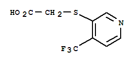 2-{[4-(Trifluoromethyl)pyridin-3-yl]thio}-acetic acid Structure,387350-44-9Structure