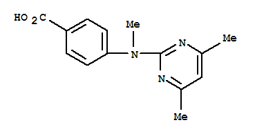 N-(4,6-dimethylpyrimidin-2-yl)-n-methyl-3-amino-benzoic acid Structure,387350-50-7Structure