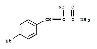 2-Propenamide,2-cyano-3-(4-ethylphenyl)-(9ci) Structure,387844-15-7Structure