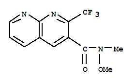 1,8-Naphthyridine-3-carboxamide,n-methoxy-n-methyl-2-(trifluoromethyl)-(9ci) Structure,388565-51-3Structure