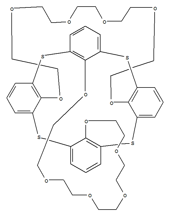 硫雜杯[4]-雙(冠-6)結(jié)構(gòu)式_388569-88-8結(jié)構(gòu)式