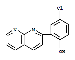 Phenol ,4-chloro-2-(1,8-naphthyridin-2-yl)-(9ci) Structure,389117-46-8Structure