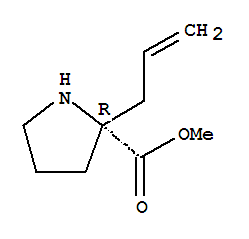 (R)-2-(2-propenyl)-2-carboxymethyl-pyrrolidine Structure,389127-43-9Structure