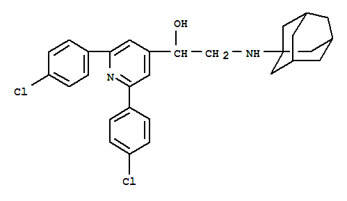 Alpha-adamantylaminomethyl-2,6-di-p-chlorophenyl-4-pyridine methanol Structure,38935-37-4Structure