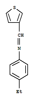 Benzenamine,4-ethyl-n-(3-thienylmethylene)-(9ci) Structure,391609-58-8Structure