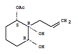 (1S,2R,3R)-2-烯丙基-2,3-二羥基環(huán)己基乙酸酯結(jié)構(gòu)式_392300-29-7結(jié)構(gòu)式