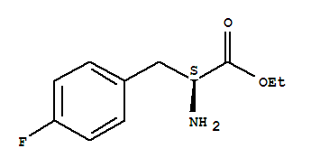 4-氟-L-苯丙氨酸乙酯結(jié)構(gòu)式_39256-83-2結(jié)構(gòu)式