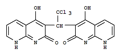 1,8-Naphthyridin-2(1h)-one,3,3-(2,2,2-trichloroethylidene)bis[4-hydroxy-(9ci) Structure,393127-70-3Structure