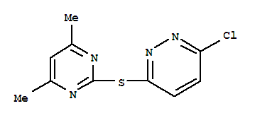 3-Chloro-6-[(4,6-dimethylpyrimidin-2-yl)thio]pyridazine Structure,393183-65-8Structure