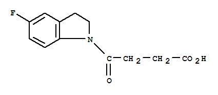 4-(5-Fluoro-2,3-dihydro-1h-indol-1-yl)-4-oxobutanoicacid Structure,393183-92-1Structure