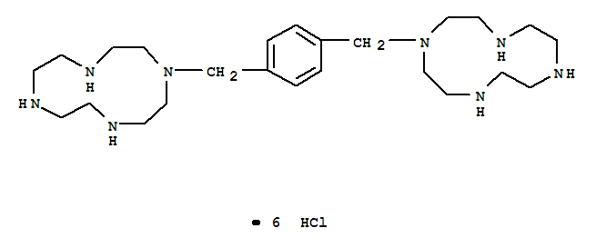 1,1’-[1,4-Phenylenebis-(methylene)]-bis-(1,4,7,10-tetraazacyclododecane) octahydrochloride Structure,393864-02-3Structure