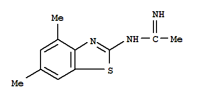 Ethanimidamide,n-(4,6-dimethyl-2-benzothiazolyl)-(9ci) Structure,395065-75-5Structure