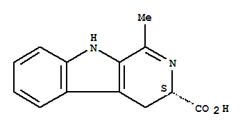 (S)-4,9-二氫-1-甲基-3H-吡啶并[3,4-b]吲哚-3-羧酸結(jié)構(gòu)式_39537-10-5結(jié)構(gòu)式