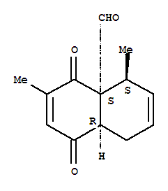 4A(4h)-naphthalenecarboxaldehyde,1,5,8,8a-tetrahydro-3,5-dimethyl-1,4-dioxo-,(4ar,5r,8as)-rel-(9ci) Structure,395643-39-7Structure