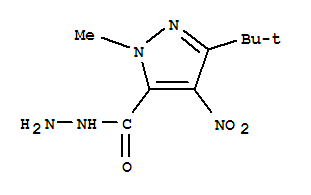 1H-pyrazole-5-carboxylicacid,3-(1,1-dimethylethyl)-1-methyl-4-nitro-,hydrazide(9ci) Structure,395654-40-7Structure