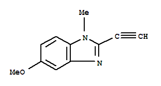 1H-benzimidazole,2-ethynyl-5-methoxy-1-methyl-(9ci) Structure,39656-92-3Structure