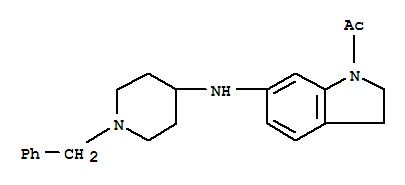 1-Acetyl-n-(1-benzylpiperidin-4-yl)-indolin-6-amine Structure,396682-63-6Structure