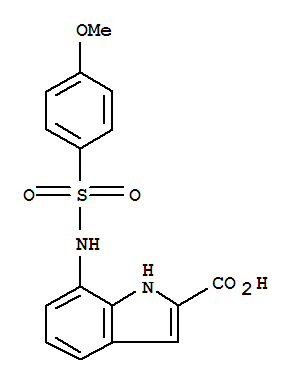 7-{[(4-Methoxyphenyl)sulfonyl]amino}-1h-indole-2-carboxylic acid Structure,397245-05-5Structure