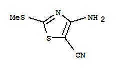 4-Amino-2-methylthiothiazole-5-carbonitrile Structure,39736-28-2Structure