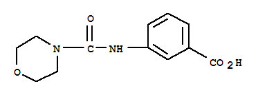 Benzoic acid,3-[(4-morpholinylcarbonyl)amino]-(9ci) Structure,397848-82-7Structure