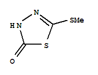 1,3,4-Thiadiazol-2(3h)-one, 5-(methylthio)- Structure,3991-97-7Structure