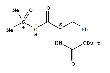 Sulfoxonium, dimethyl-, (3S)-3-[[(1,1-dimethylethoxy)carbonyl]amino]-2-oxo-4-phenylbutylide Structure,400611-25-8Structure