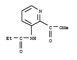 2-Pyridinecarboxylicacid,3-[(1-oxopropyl)amino]-,methylester(9ci) Structure,400723-00-4Structure