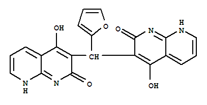 1,8-Naphthyridin-2(1h)-one,3,3-(2-furanylmethylene)bis[4-hydroxy-(9ci) Structure,401938-16-7Structure