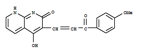 1,8-Naphthyridin-2(1h)-one,4-hydroxy-3-[3-(4-methoxyphenyl)-3-oxo-1-propenyl]-(9ci) Structure,401938-46-3Structure