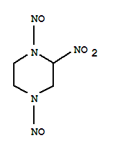 Piperazine, 2-nitro-1,4-dinitroso-(9ci) Structure,40317-19-9Structure