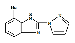 1H-benzimidazole,4-methyl-2-(1h-pyrazol-1-yl)-(9ci) Structure,40341-06-8Structure