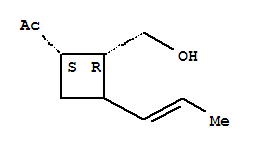 Ethanone, 1-[(1r,2s)-2-(hydroxymethyl)-3-(1-propenyl)cyclobutyl]-, rel-(9ci) Structure,403652-75-5Structure