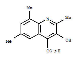 4-Quinolinecarboxylicacid,3-hydroxy-2,6,8-trimethyl-(9ci) Structure,40445-40-7Structure