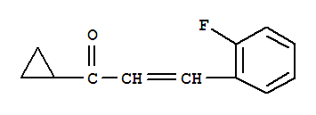 2-Propen-1-one,1-cyclopropyl-3-(2-fluorophenyl)-(9ci) Structure,404916-61-6Structure