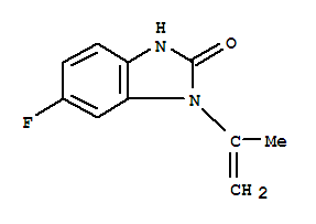 2H-benzimidazol-2-one,6-fluoro-1,3-dihydro-1-(1-methylethenyl)-(9ci)Structure,406945-11-7Structure 2H-benzimidazol-2-one,6-fluoro-1,3-dihydro-1-(1-methylethenyl)-(9ci) Structure,406945-11-7Structure